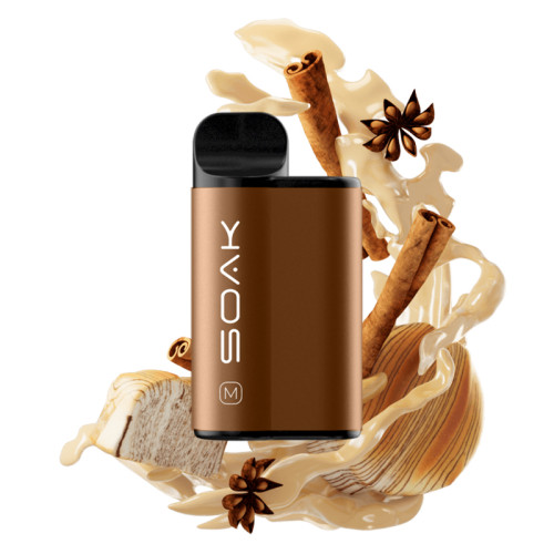 Электронная сигарета SOAK M 4000 затяжек - Cinnamon Bun (Булочка с корицей)