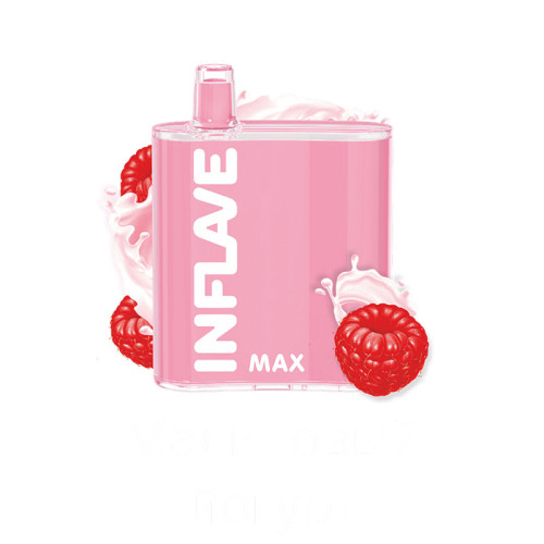 Электронная сигарета INFLAVE MAX 4000 затяжек - Малиновый йогурт