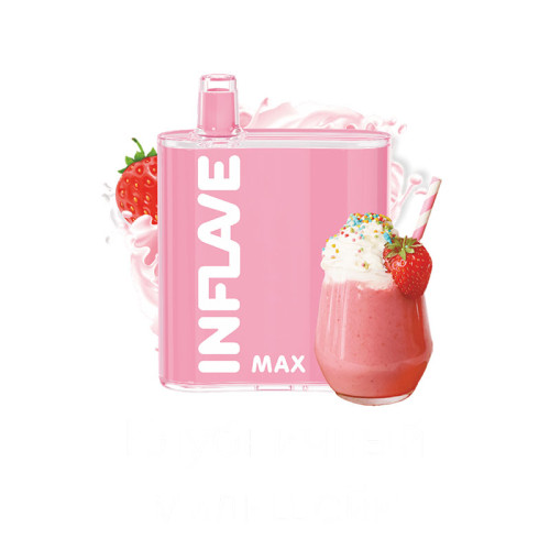 Электронная сигарета INFLAVE MAX 4000 затяжек - Клубничный милкшейк