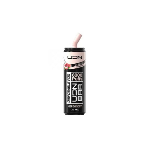 Электронная сигарета UDN BAR 6000 затяжек - Lychee Ice (Ледяной Личи)