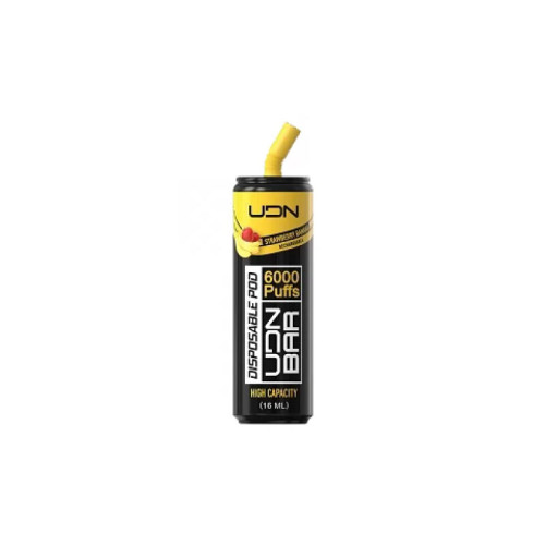 Электронная сигарета UDN BAR 6000 затяжек - Strawberry Banana (Клубника Банан)