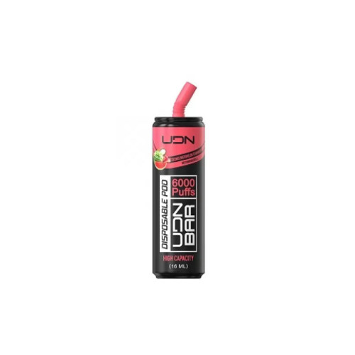 Электронная сигарета UDN BAR 6000 затяжек - Coconut Watermelon Strawberry (Кокос Арбуз Клубника)