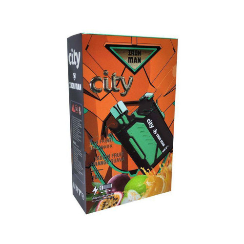 Электронная сигарета CITY 8000 затяжек - Passion Fruit Orange Guava (Гуава Маракуйя Апельсин)