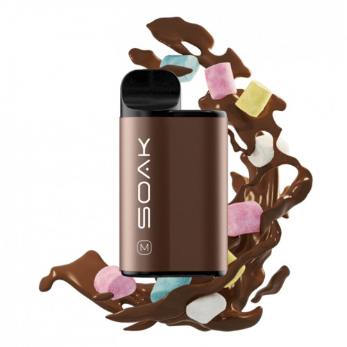 Электронная сигарета SOAK M 4000 затяжек - Cocoa with marshmallow (Какао с маршмеллоу)