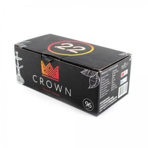 Кокосовый уголь для кальяна Crown 96 шт 22мм