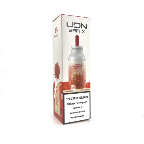 Электронная сигарета UDN BAR X 7000 затяжек - Strawberry (Клубника)