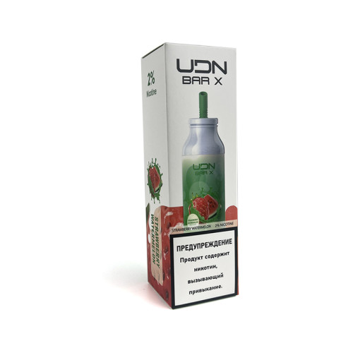 Электронная сигарета UDN BAR X 7000 затяжек - Strawberry Watermelon (Клубника арбуз)