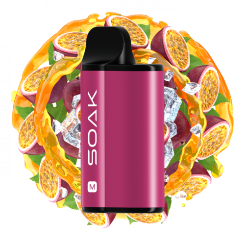 Электронная сигарета SOAK M 4000 затяжек - Fresh Passion Fruit (Свежая маракуйя)