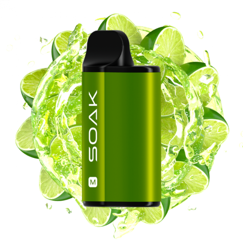 Электронная сигарета SOAK M 4000 затяжек - Lime Soda (Газировка с лаймом)