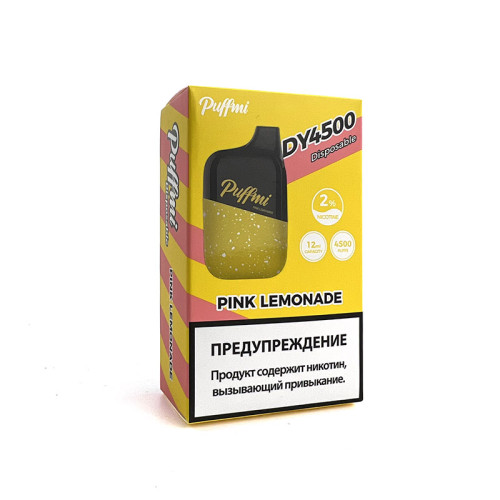 Электронная сигарета Puffmi DY 4500 затяжек - Pink Lemonade (Розовый лимонад)