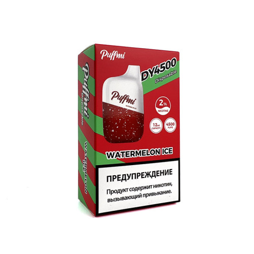 Электронная сигарета Puffmi DY 4500 затяжек - Watermelon Ice (Арбуз Лед)