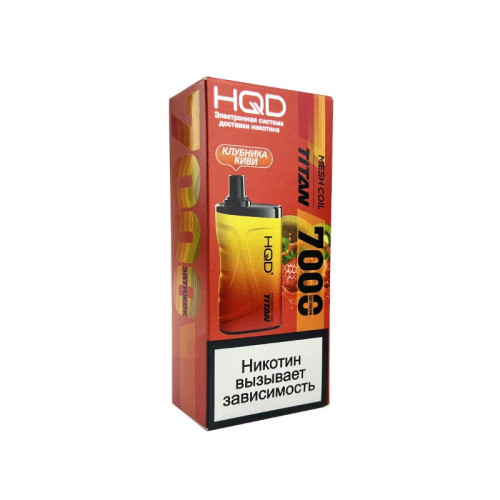 Электронная сигарета HQD TITAN 7000 затяжек - Клубника Киви