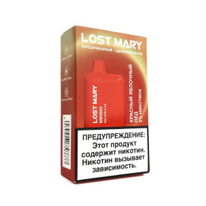 Электронная сигарета LOST MARY 5000 - Красное яблоко лёд