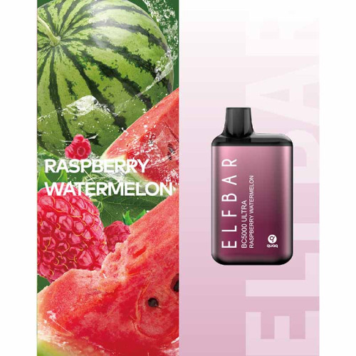 Электронная сигарета Elf Bar BC Ultra 5000 затяжек - Raspberry Watermelon (Малина Арбуз)