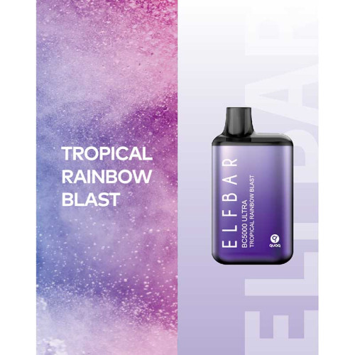 Электронная сигарета Elf Bar BC Ultra 5000 затяжек - Tropical Rainbow Blast (Взрыв тропической радуги)