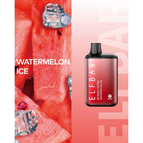 Электронная сигарета Elf Bar BC Ultra 5000 затяжек - Watermelon Ice (Арбуз Лёд)
