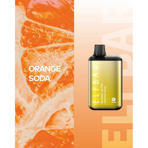 Электронная сигарета Elf Bar BC Ultra 5000 затяжек - Orange Soda (Апельсиновый лимонад)