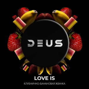 Табак Deus 100г -  Love Is (Клубнично Банановая Жвачка)