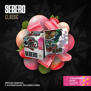 Табак Sebero 25г - Strawberry gum (Жвачка Клубника Мята)
