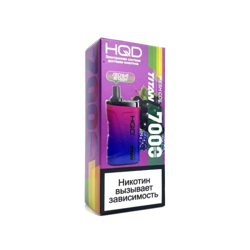 Электронная сигарета HQD TITAN 7000 затяжек - Лесные ягоды