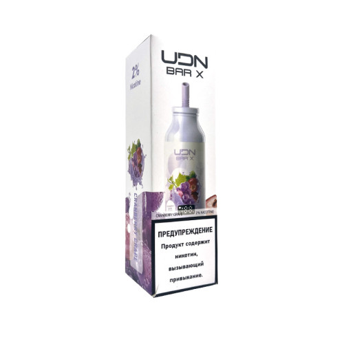 Электронная сигарета UDN BAR X 7000 затяжек - Cranberries Grapes (Клюква Виноград)