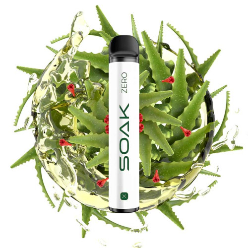 Электронная сигарета SOAK X ZERO 1500 затяжек - Aloe Vera (Алоэ Вера)