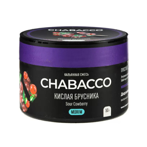 Смесь Chabacco MEDIUM 40г - Sour Cowberry (Кислая брусника)