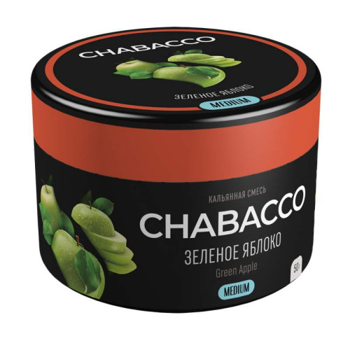 Смесь Chabacco MEDIUM 40г - Green Apple (Зеленое яблоко)