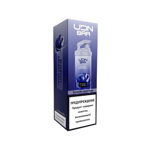 Электронная сигарета UDN BAR X 7000 затяжек - Blueberry Energy Drink (Черника Энергетик)