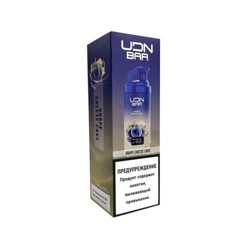 Электронная сигарета UDN BAR X 7000 затяжек - Grape Cheese Cake (Виноградный чизкейк)