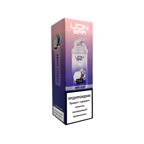 Электронная сигарета UDN BAR X 7000 затяжек - Grape Lychee (Виноград Личи)