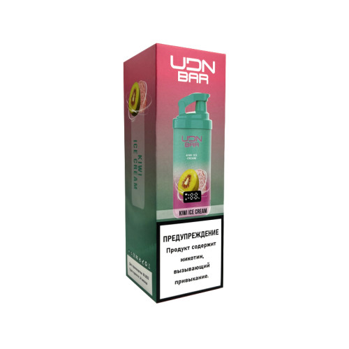 Электронная сигарета UDN BAR X 7000 затяжек - Kiwi Ice Cream (Киви Мороженое)