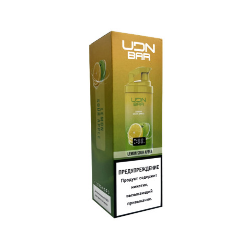 Электронная сигарета UDN BAR X 7000 затяжек - Lemon Sour Apple (Лимон Кислое Яблоко)