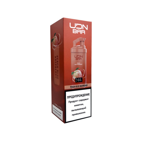 Электронная сигарета UDN BAR X 7000 затяжек - Peach Blue Raspberry (Персик Малина)
