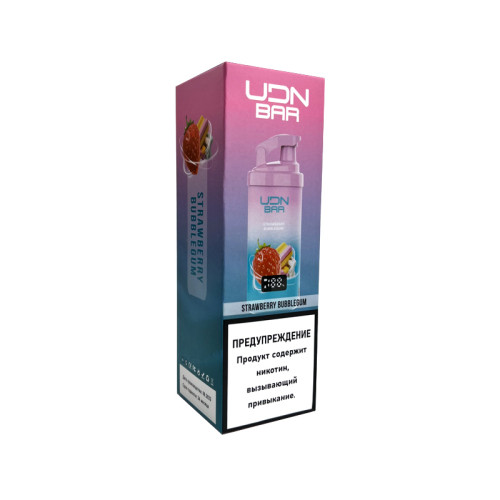 Электронная сигарета UDN BAR X 7000 затяжек - Strawberry Bubble Gum (Клубника Жвачка)