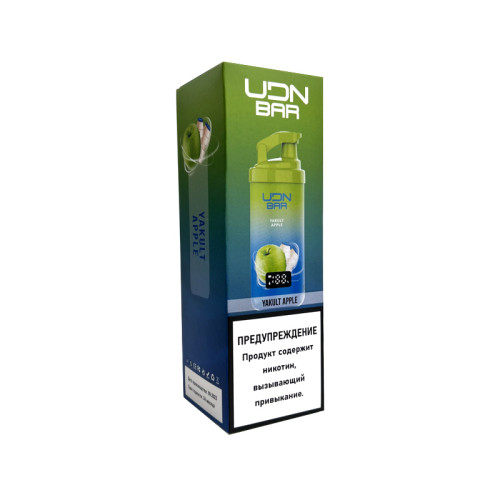 Электронная сигарета UDN BAR X 7000 затяжек - Yakult Apple (Зеленое яблоко)