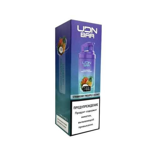 Электронная сигарета UDN BAR X 7000 затяжек - Strawberry Pineapple Coconut (Клубника Ананас Кокос)