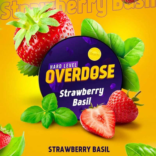 Табак Overdose 100г - Клубника Базилик (Strawberry Basil)