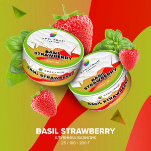 Табак Spectrum Classic line 25г - Basil Strawberry (Клубника Базилик)