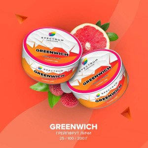 Табак Spectrum Classic line 25г - Greenwich (Грейпфрут Личи)