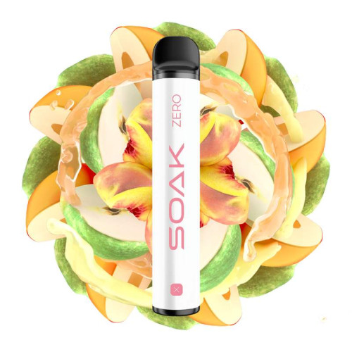 Электронная сигарета SOAK X ZERO 2200 затяжек - Apple Peach Bonbon (Яблоко Персик)