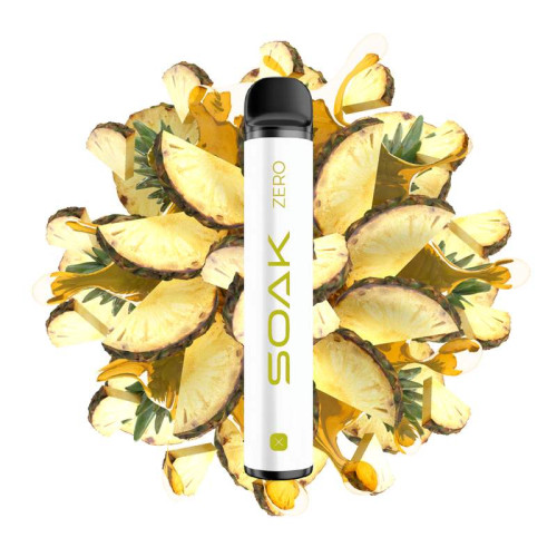 Электронная сигарета SOAK X ZERO 2200 затяжек - Pineapple Syrup (Ананас)