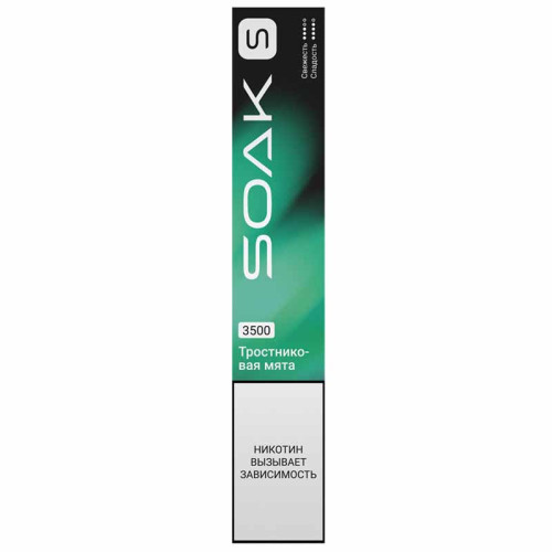Электронная сигарета SOAK Pods 23500 затяжек - Cane Mint (Тростниковая мята)