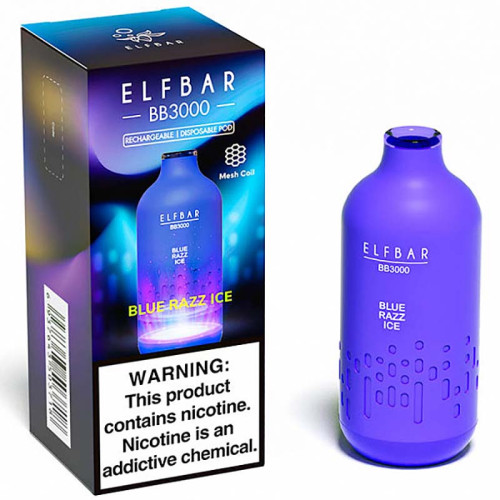 Электронная сигарета Elf Bar BB 3000 затяжек - Голубика Малина Лед