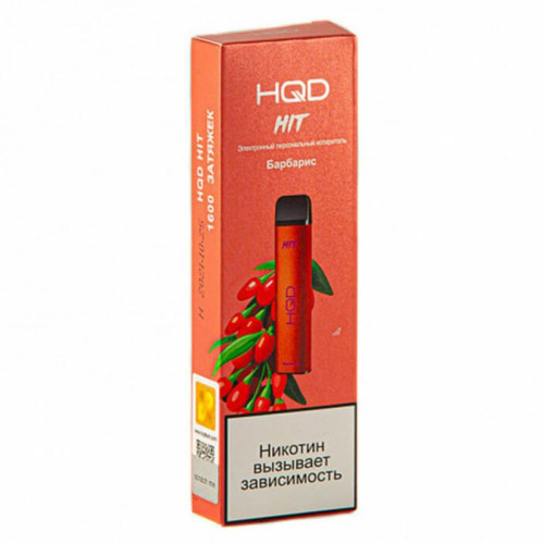 Электронная сигарета HQD HIT 1600 затяжек - Барбарис