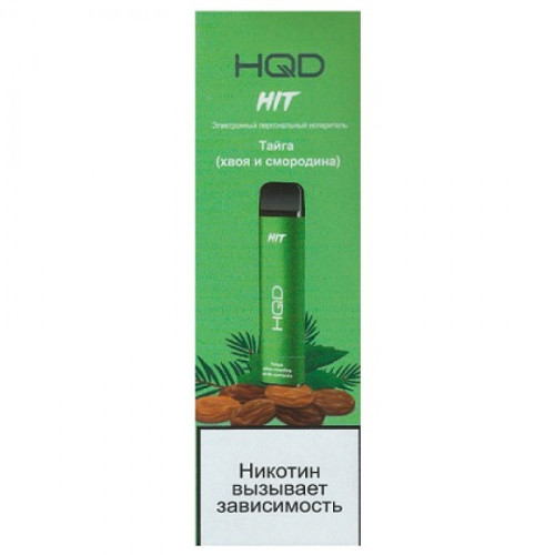 Электронная сигарета HQD HIT 1600 затяжек - Тайга (хвоя смородина)