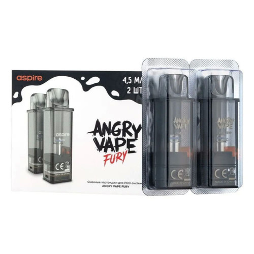 Картридж Brusko ANGRY VAPE FURY 4,5 мл, 0.8 Oм (цена за 1шт)