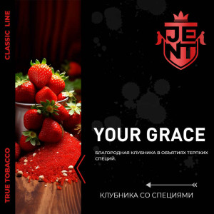 Табак JENT 25г - Your Grace (Клубника Базилик Бергамот)