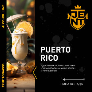Табак JENT 25г - Puerto Rico (Кокос Ананас Ром Сливки)