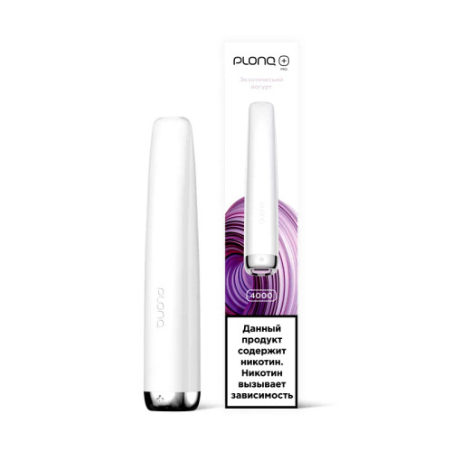 Электронная сигарета PLONQ PLUS PRO 4000 затяжек - Экзотический Йогурт
